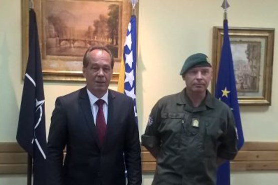 Предсједавајући Заједничке комисије за одбрану и безбједност БиХ Сифет Поџић разговарао са командантом ЕУФОР-а у БиХ